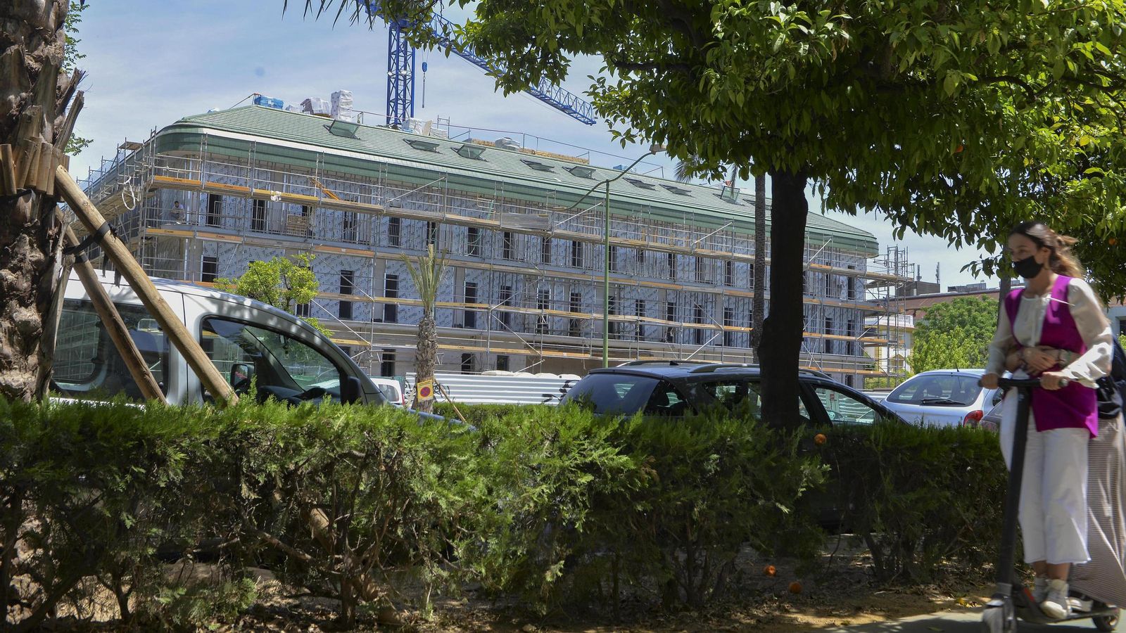 La residencia que se levanta en el número 17 de la Palmera.