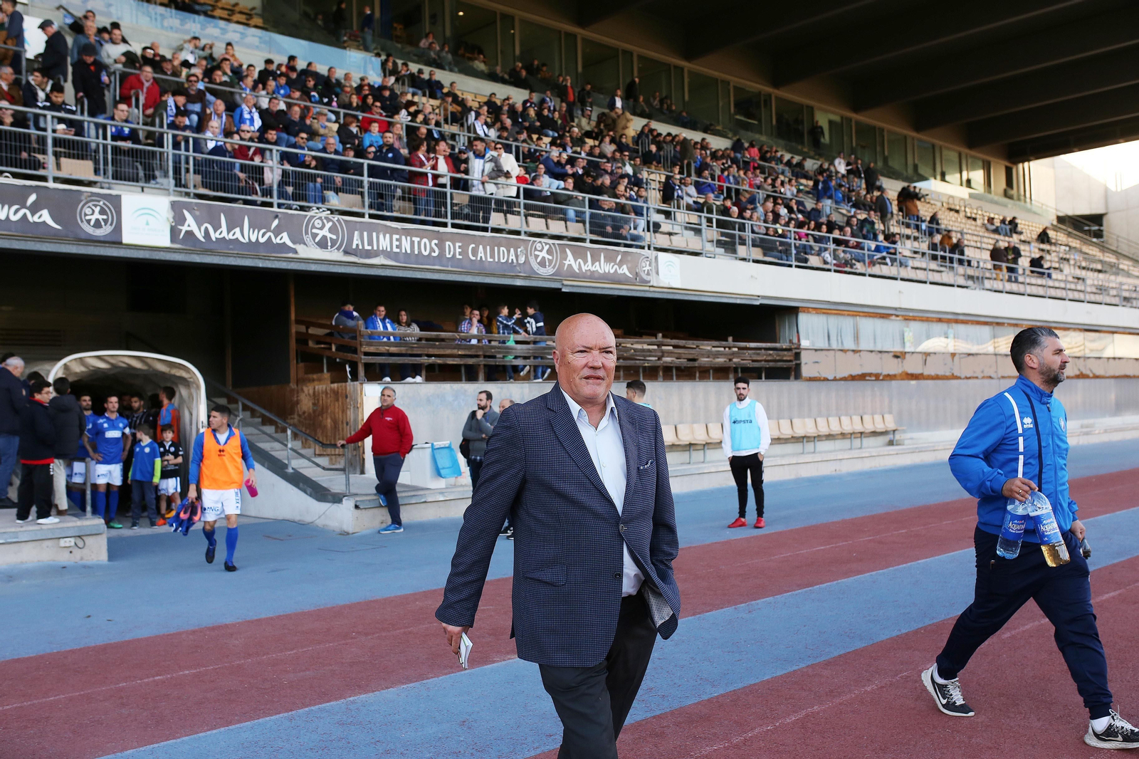 García Tébar, en Chapín en su estreno en el banquillo, partido contra el Ceuta.