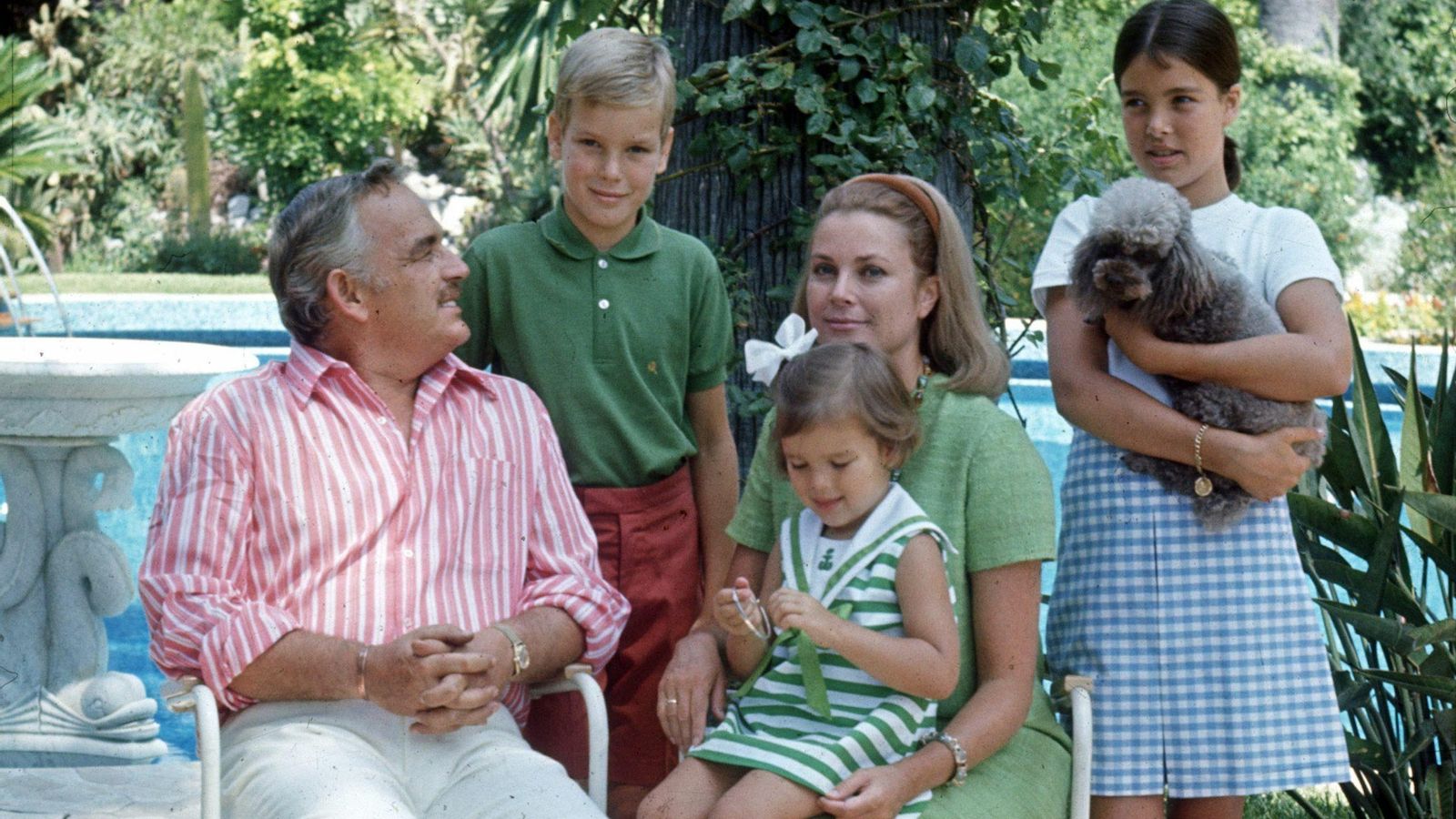 Los Grimaldi, cuando todavía eran una familia feliz.