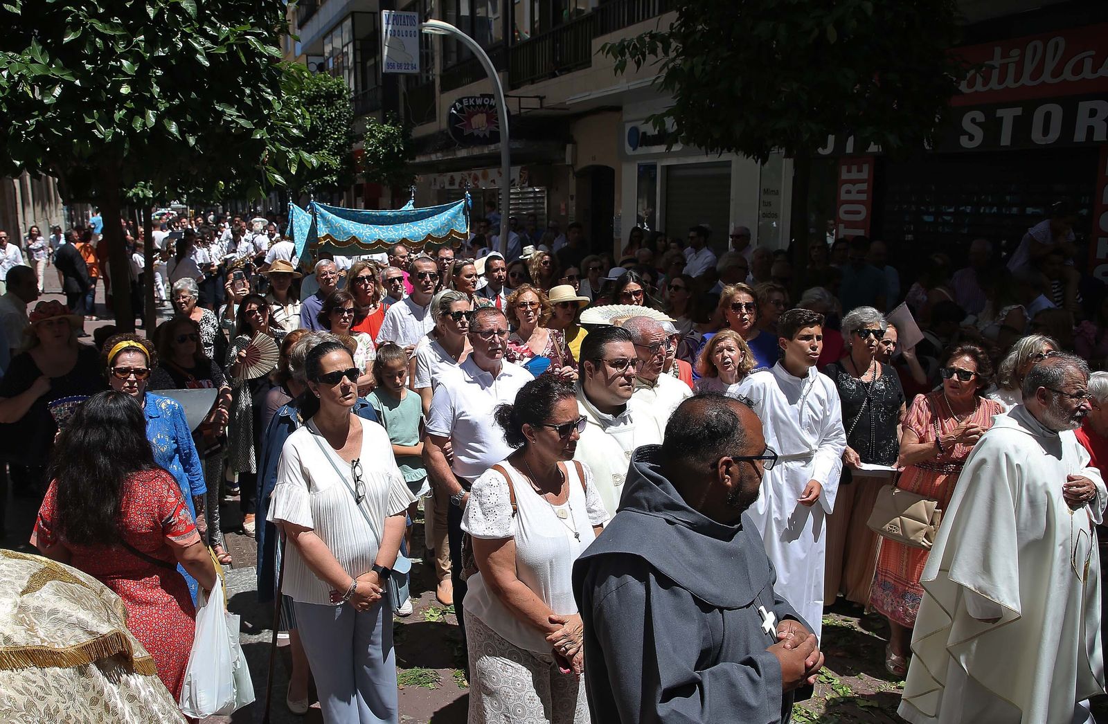Las imágenes de la  celebración del Corpus Christi en Algeciras