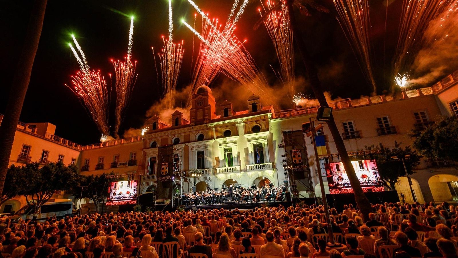 Fuegos artificiales.