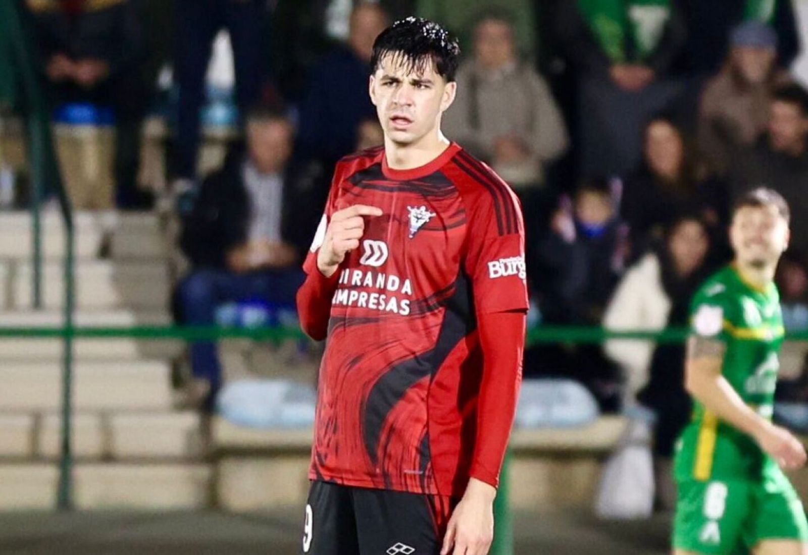 Gonzalo Petit, en un partido con el Mirandés