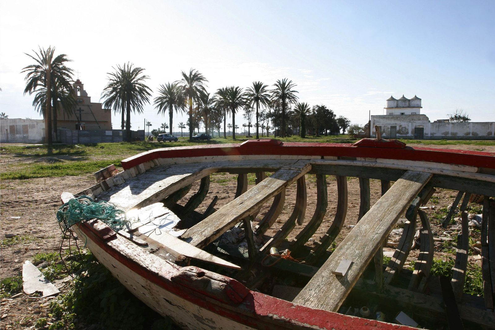 Vista del antiguo poblado almadrabero de Sancti Petri, en una imagen de archivo.