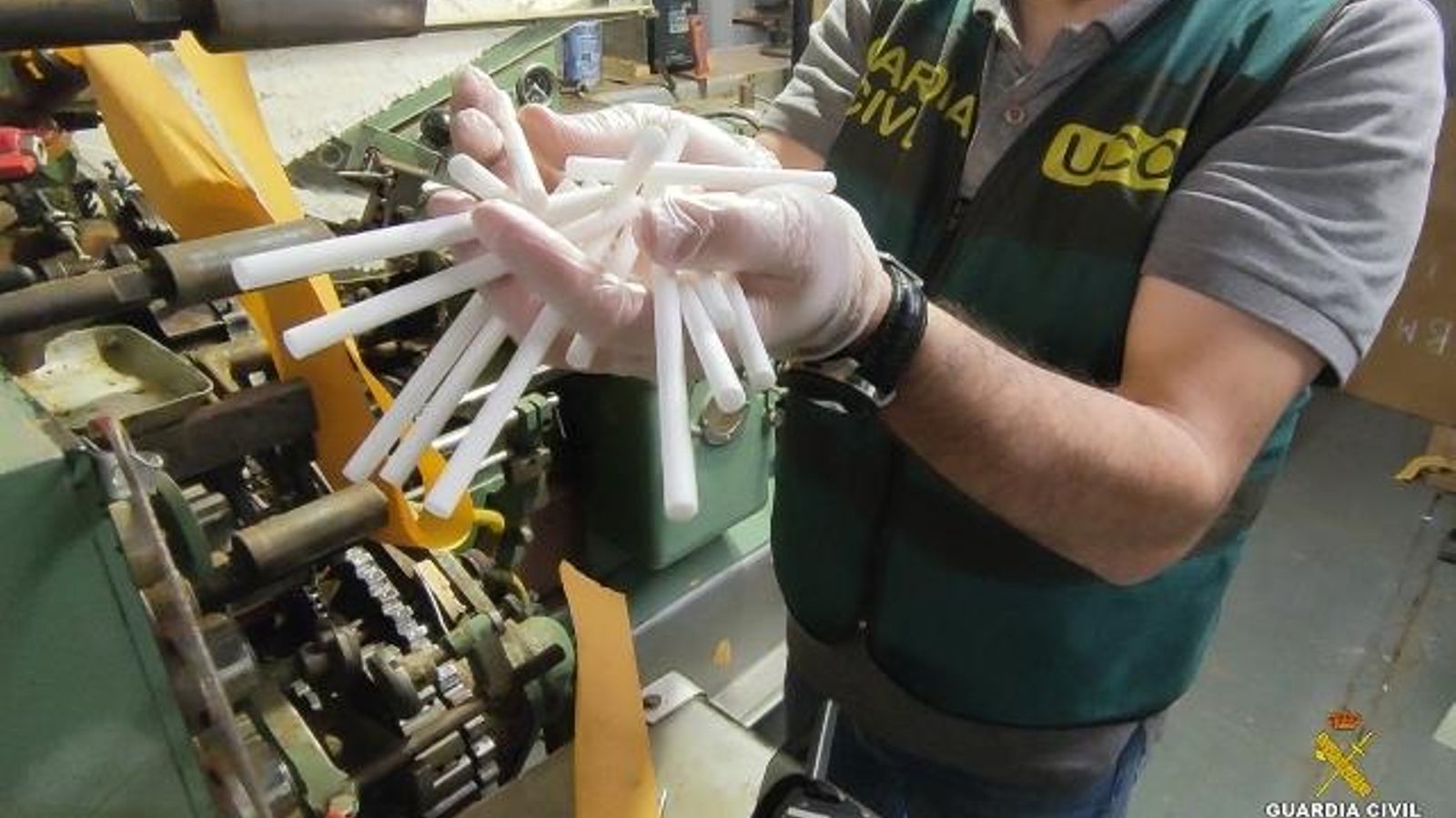 El tabaco intervenido durante la operación.