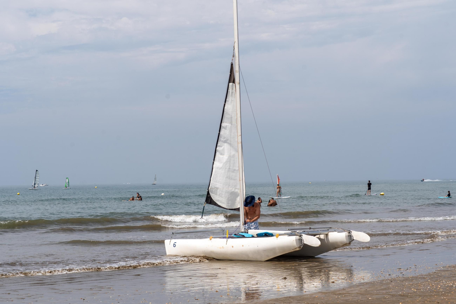 El ambiente de las playas de Huelva el domingo 24 de agosto