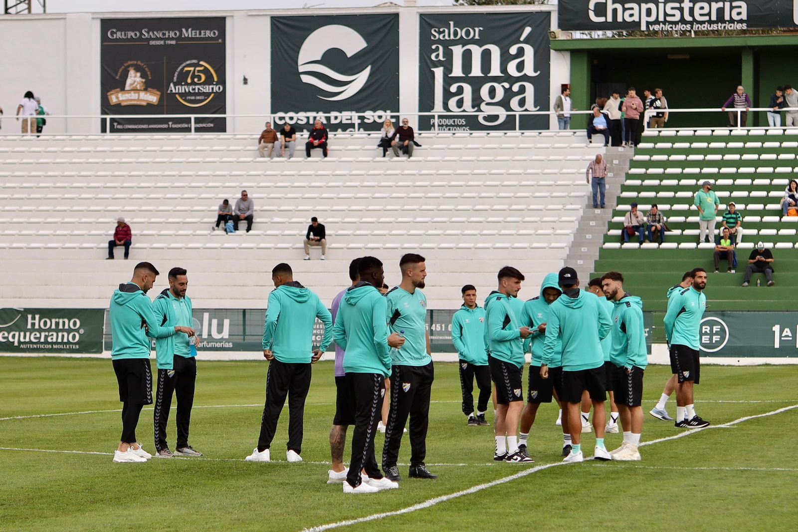 El recibimiento al Málaga CF en El Maulí