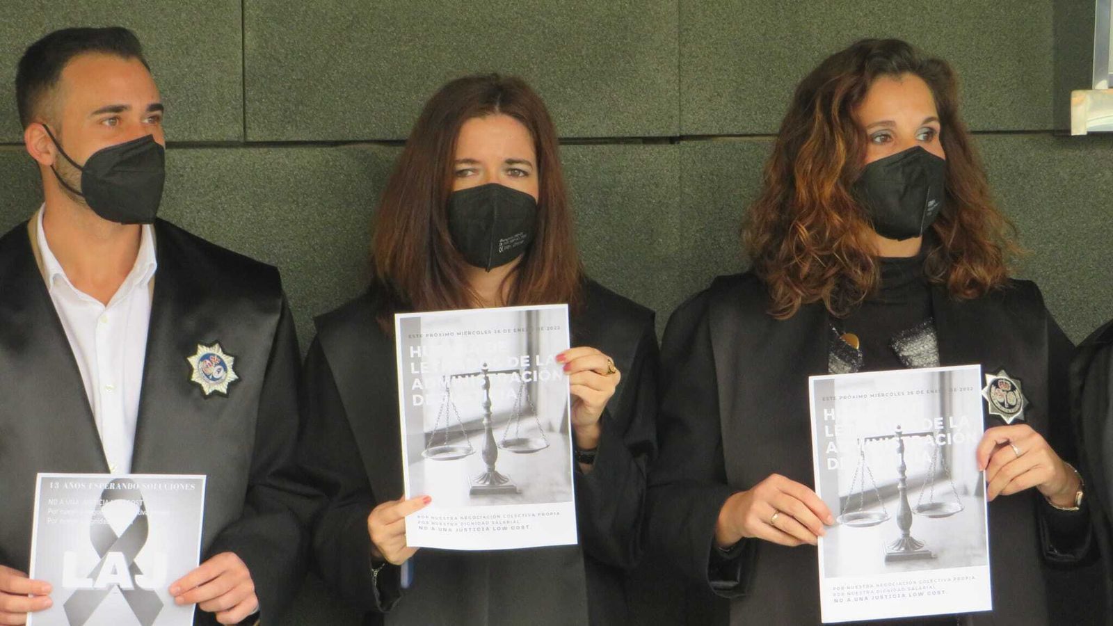 Huelga para reclamar mejoras para los letrados de la Administración de Justicia