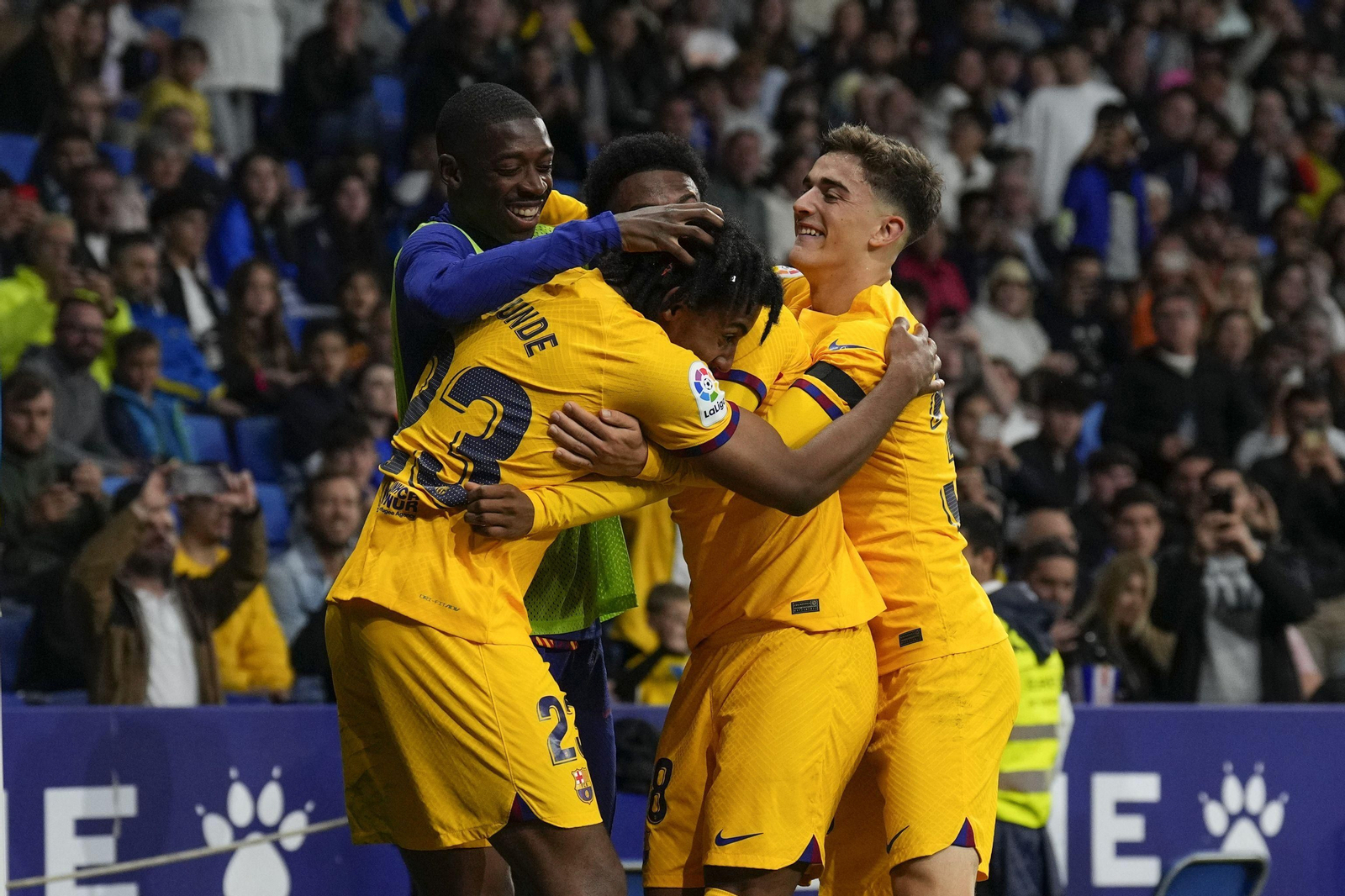 Las fotos de la celebración fallida del Barcelona ante el Espanyol