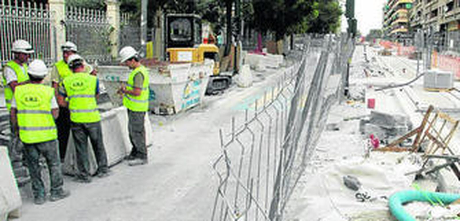 Las obras del Metro, a su paso por Villarejo.
