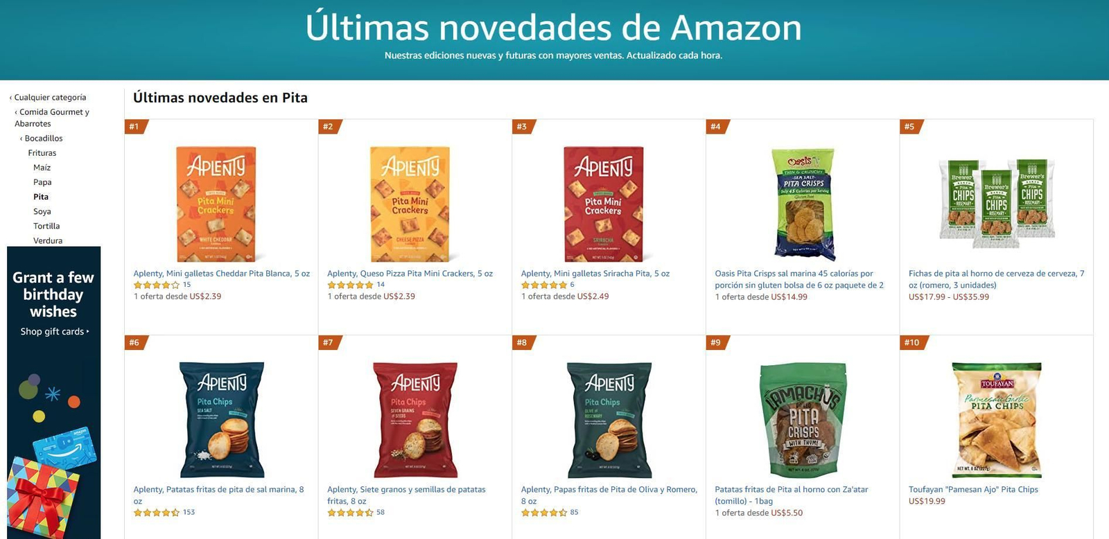 Algunos de los productos que incluye la nueva marca propia de Amazon Fresh: Aplenty