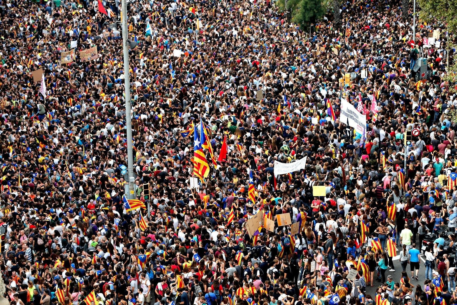 Jornada de protestas en Cataluña