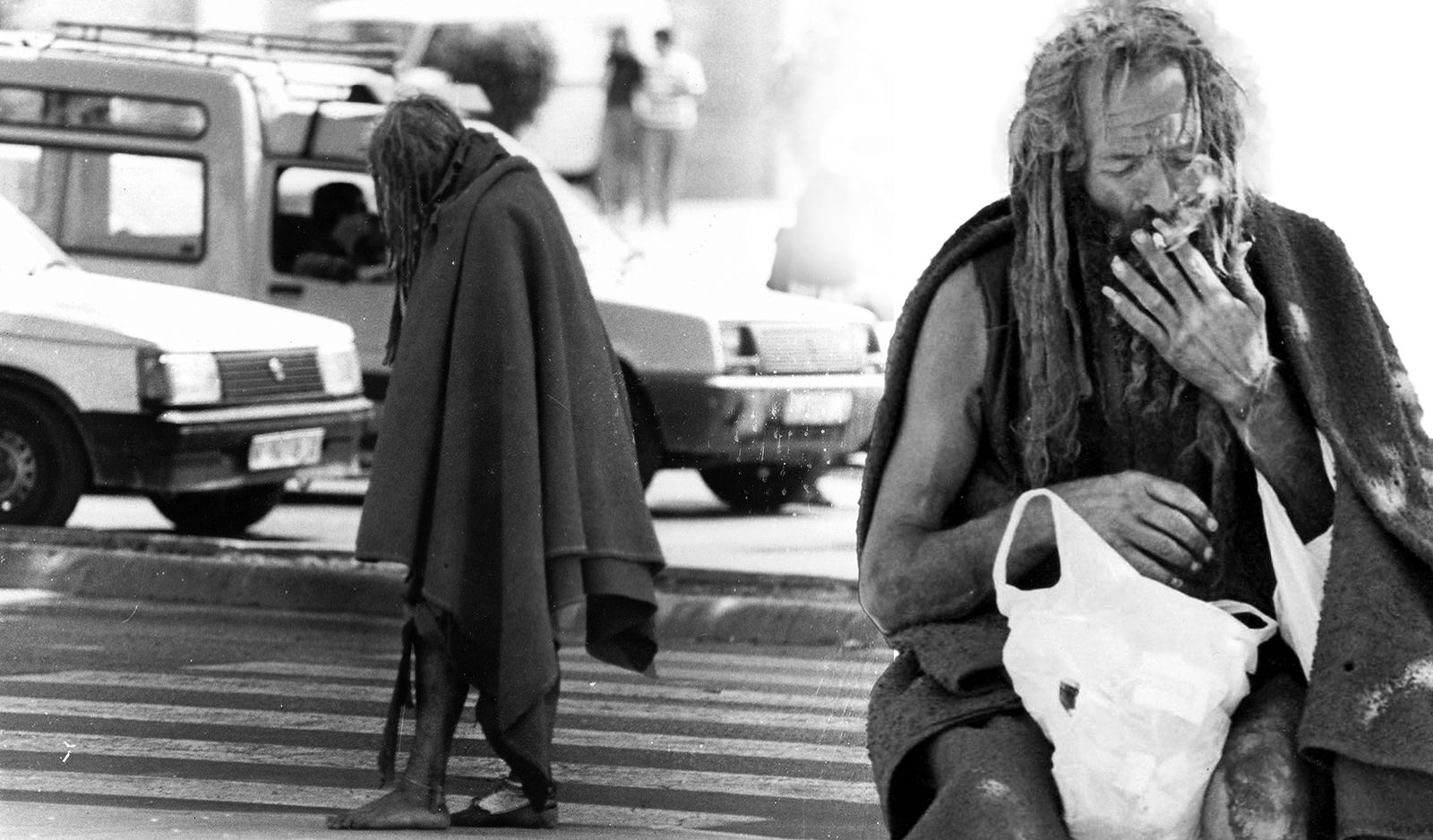 “El Tío de la Manta”, pululando por las calles de Almería hace ya muchos años