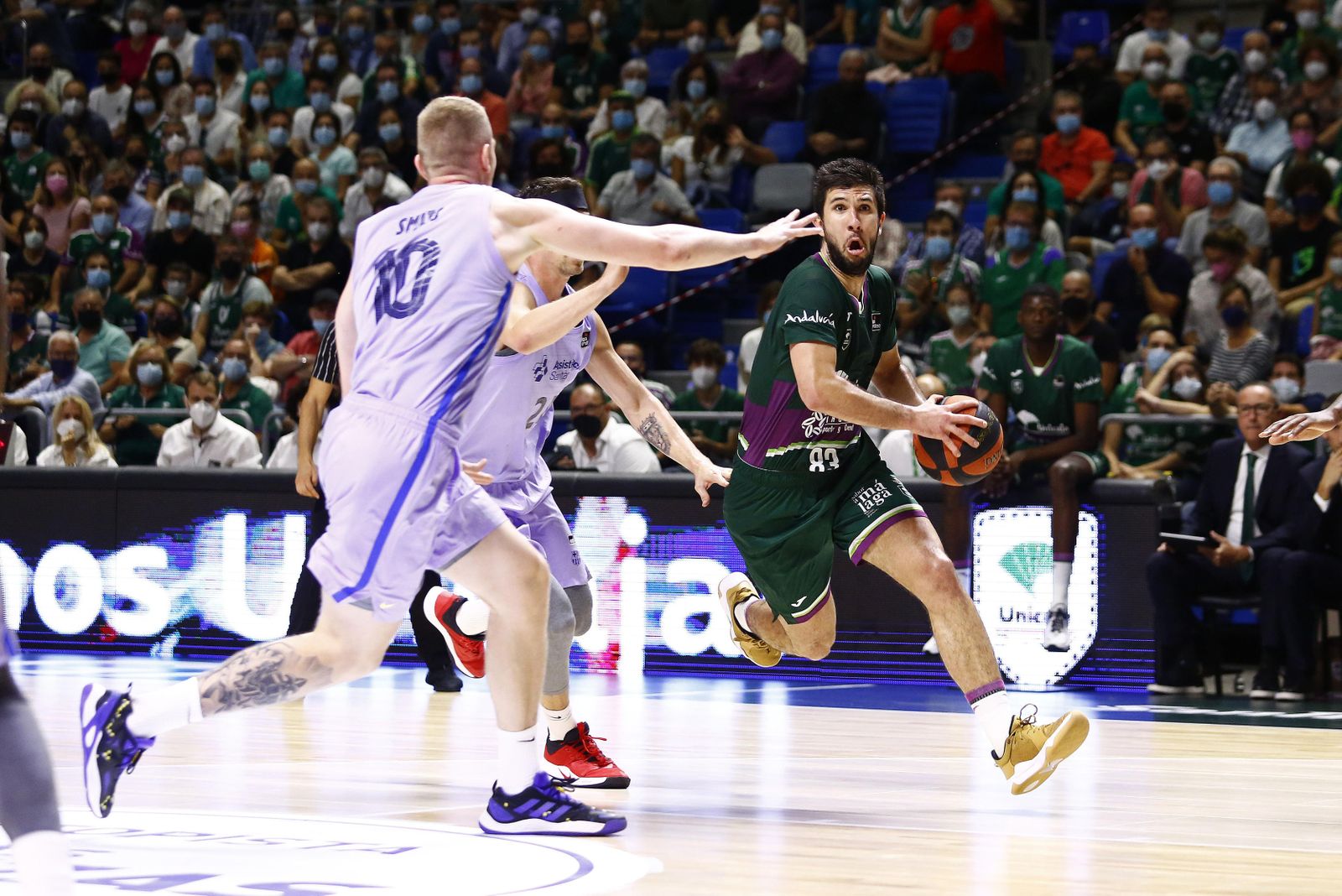 Imagen del Unicaja-Barça.
