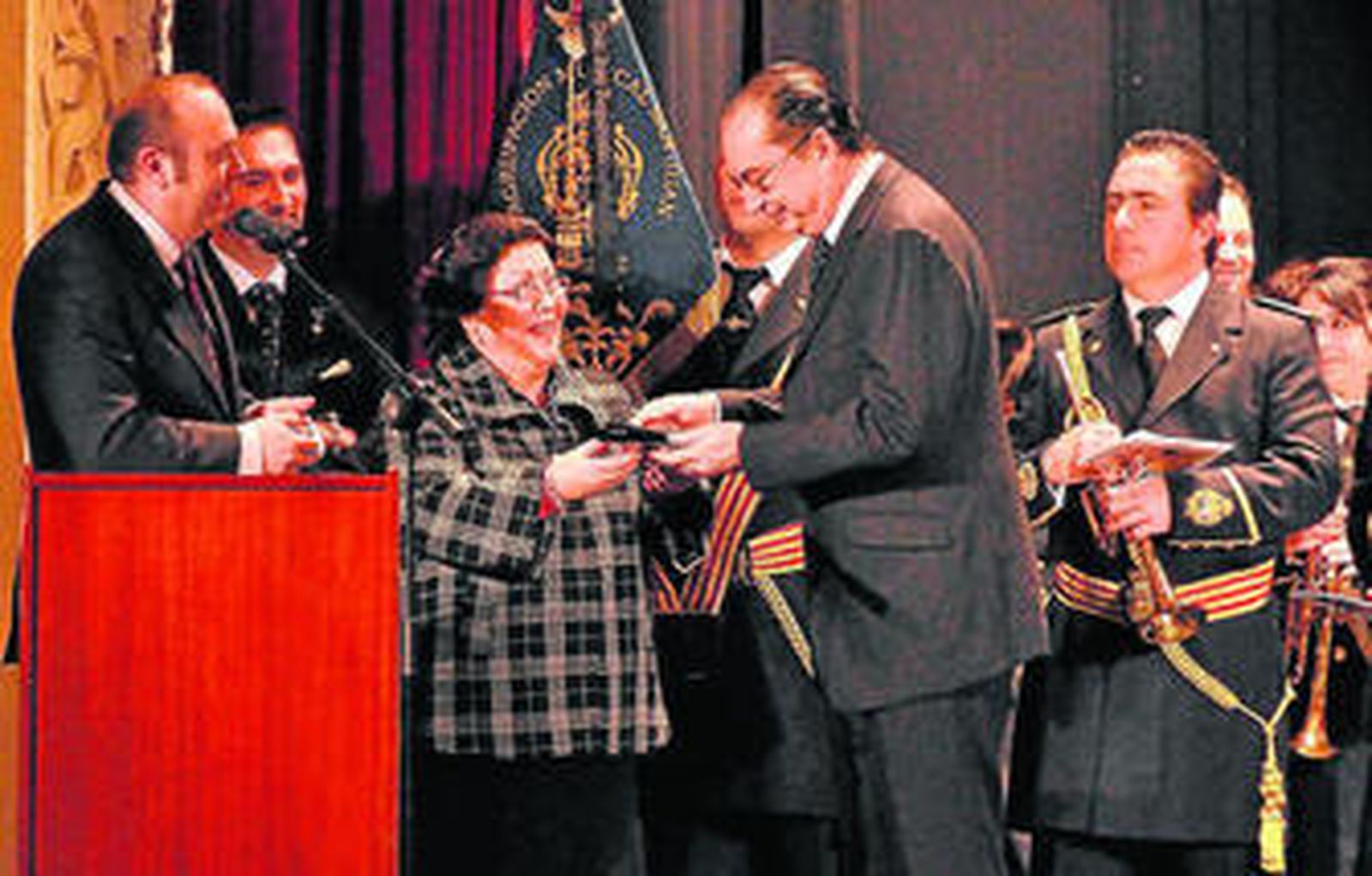Un instante del acto de ayer celebrado en la Sala Compañía.