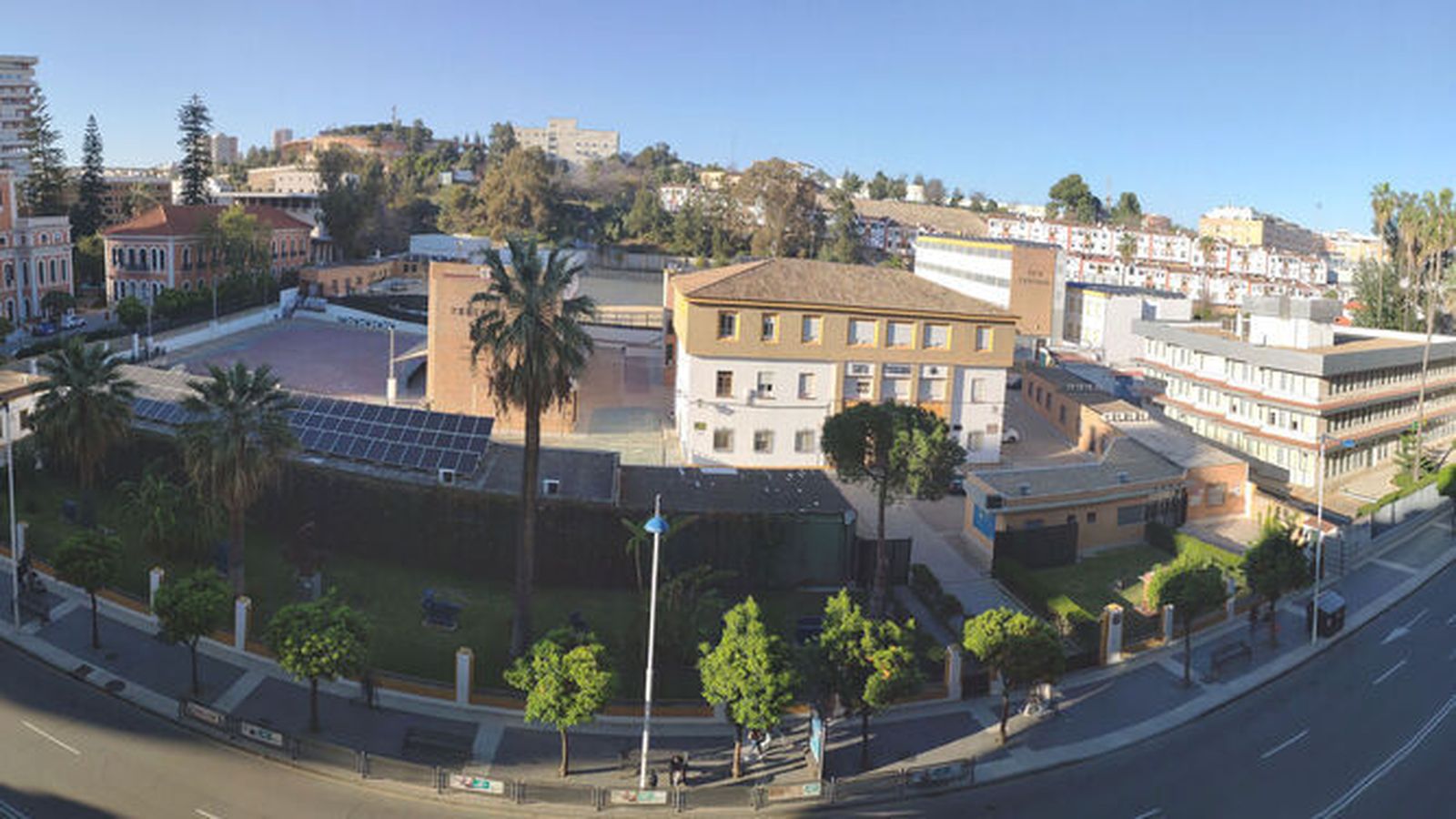 Vista aérea del colegio SAFA Funcadia.