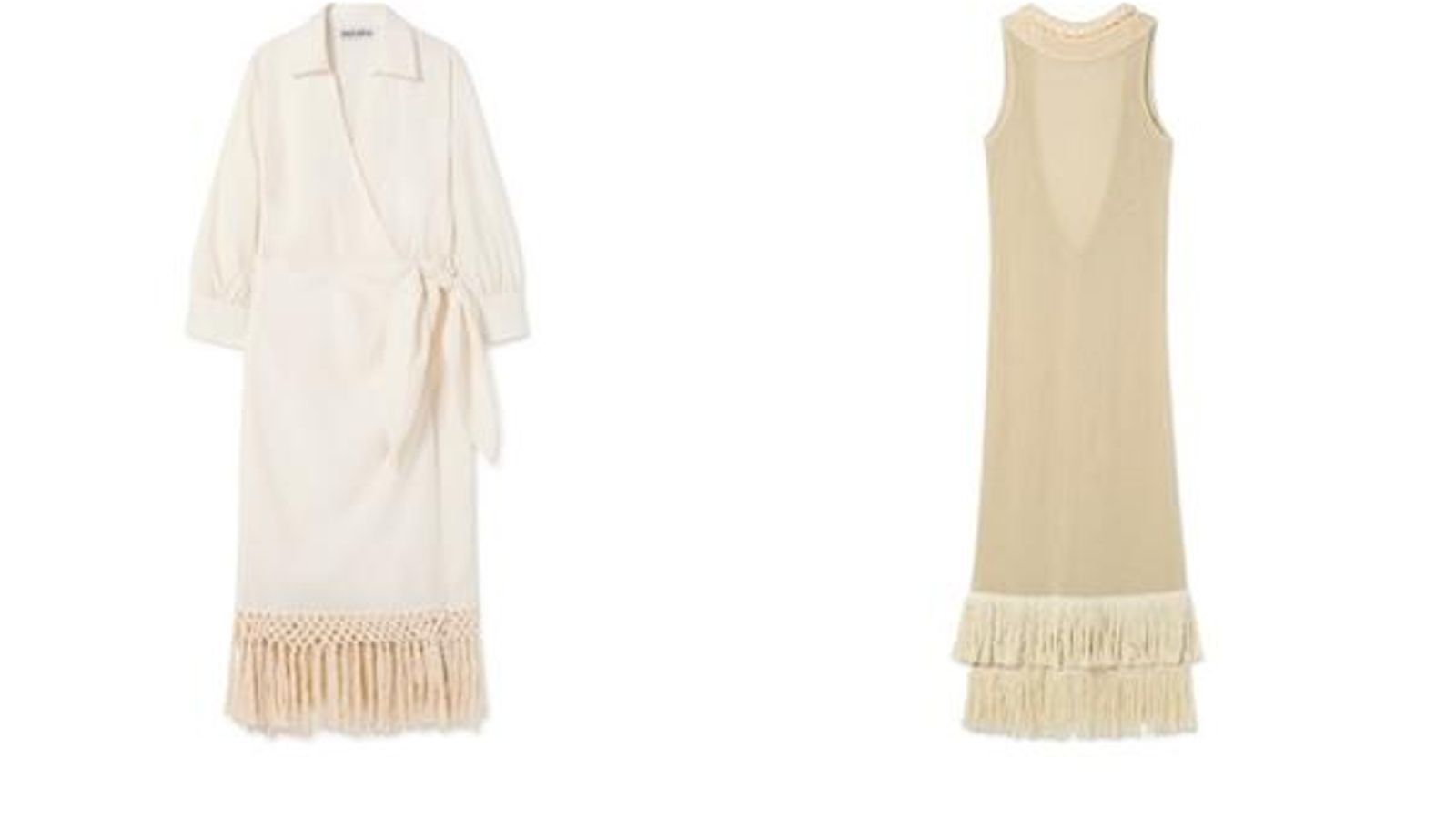 Looks de invitadas con flecos.