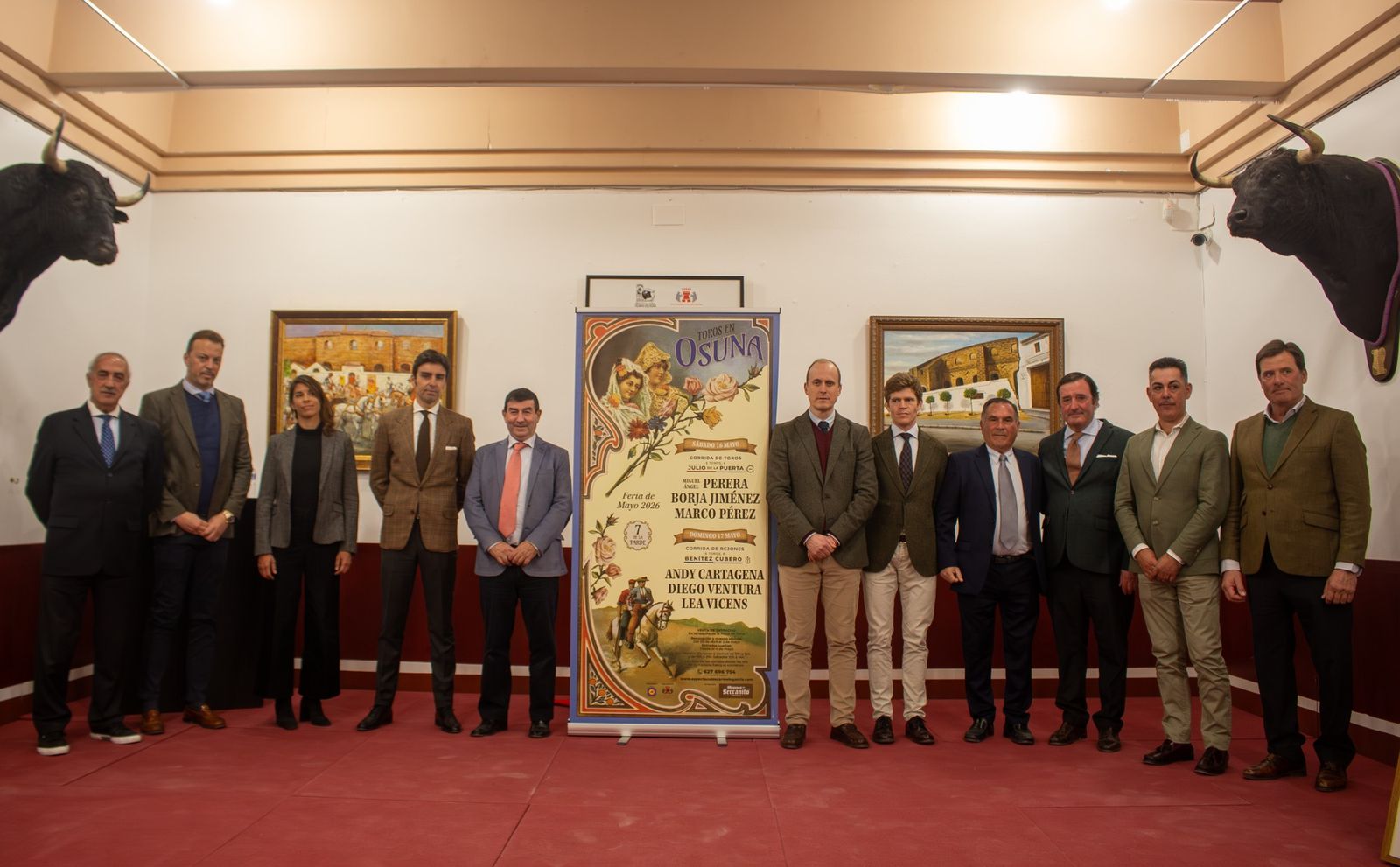 Los carteles de la feria de Osuna fueron presentados en la casa de la Cultura.