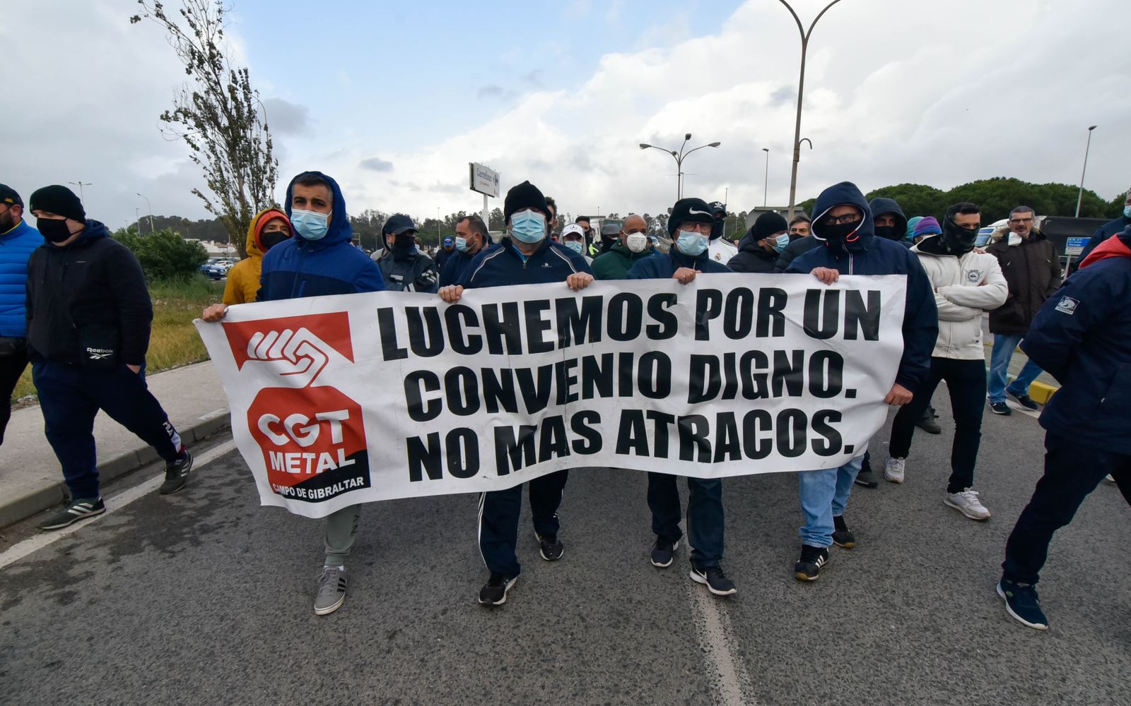 Cuarta jornada de huelga del metal en el Campo de Gibraltar