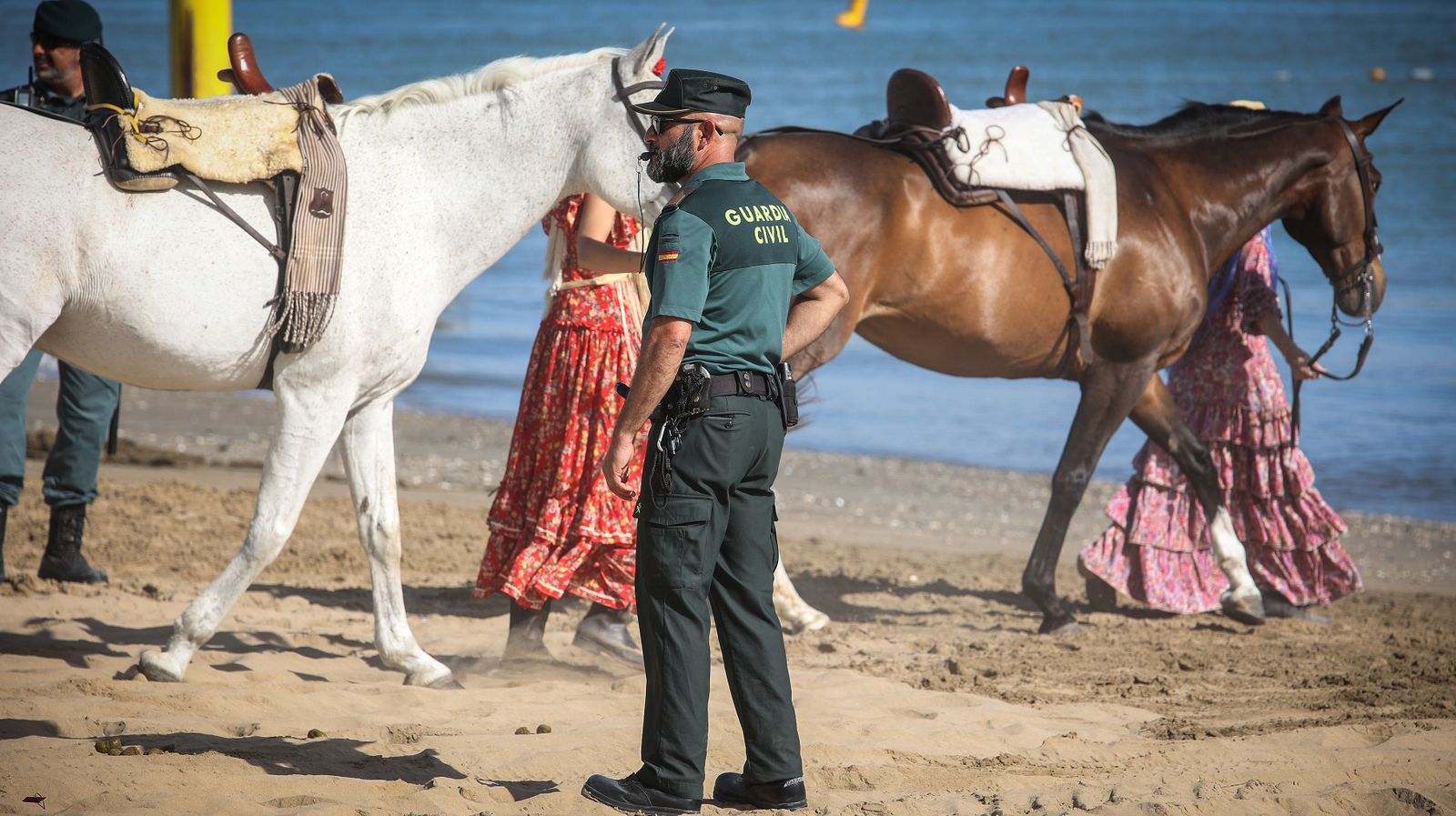 Imágenes del dispositivo en Bajo de Guía de la Guardia Civil
