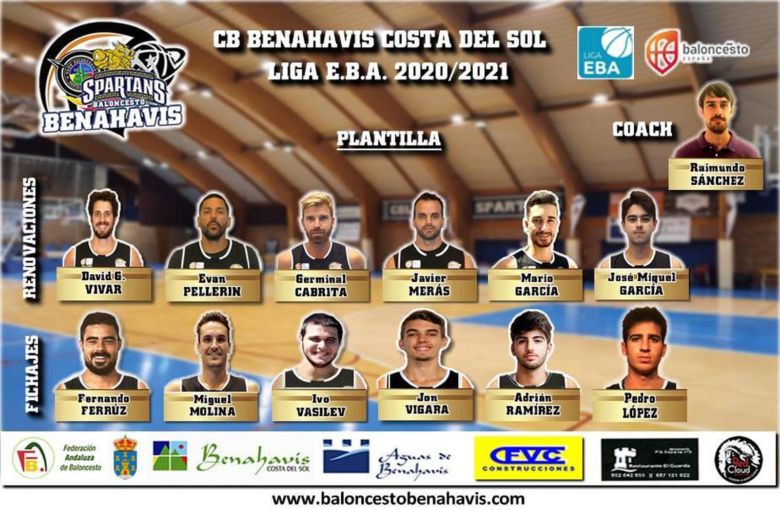 Plantilla del CB Benahavís.