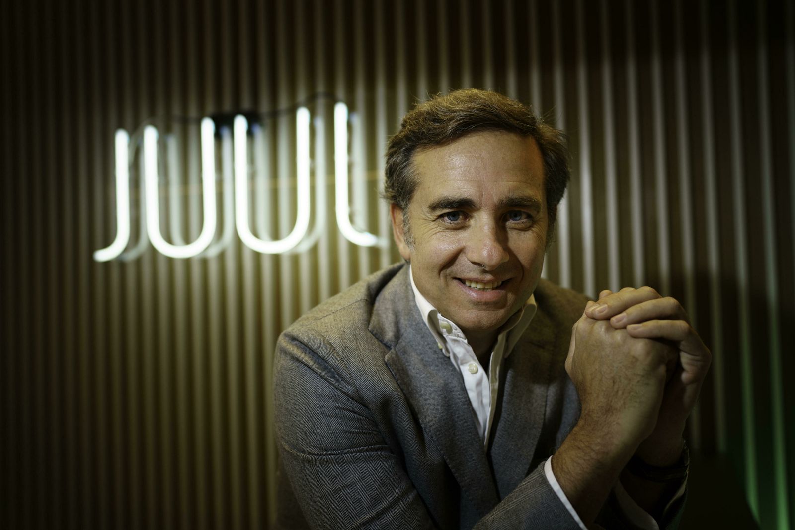 Javier Valle, en las oficinas de Juul, en Madrid.