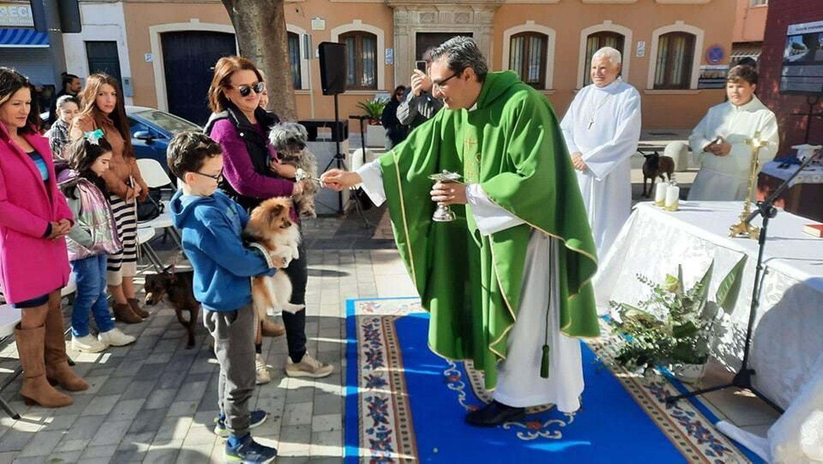 La bendición, uno de los momentos más esperados.