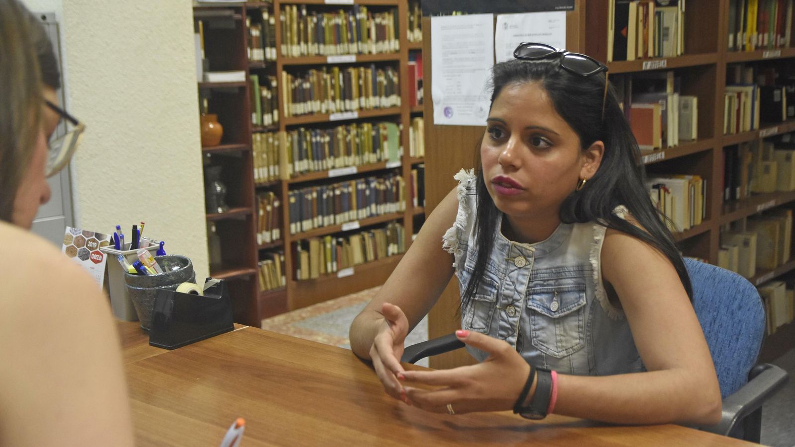 Verónica durante la entrevista concedida a 'el Día'