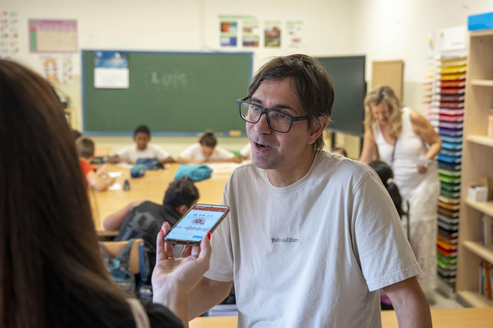 Primer día de colegio en el CEIP San Valentín de Almería, en imágenes