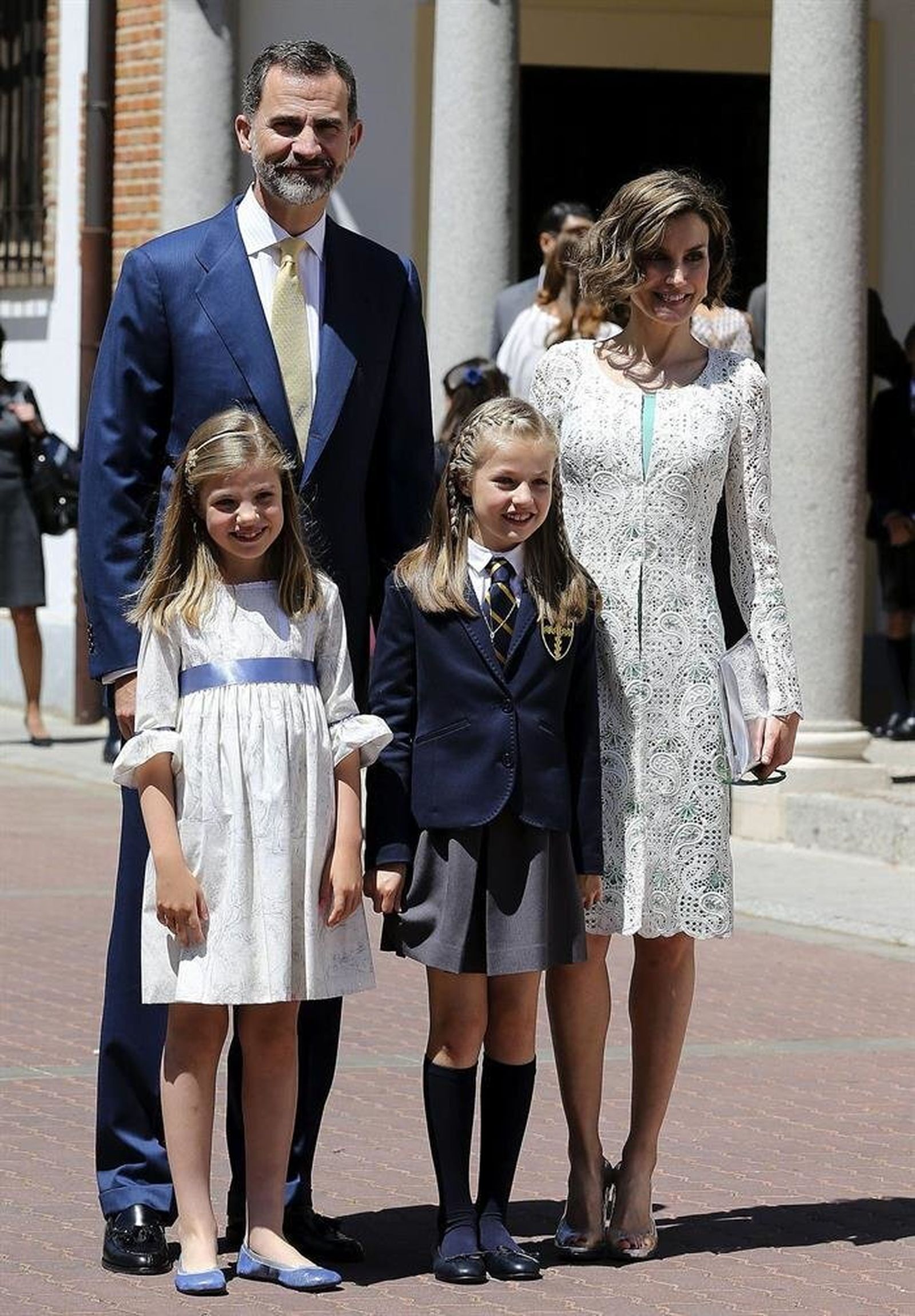 Doña Leonor, hace seis años, en su primera comunión en la misma iglesia.