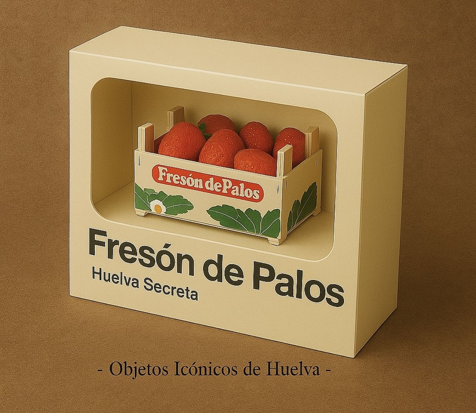 Así se vería Huelva si fuese un coleccionable