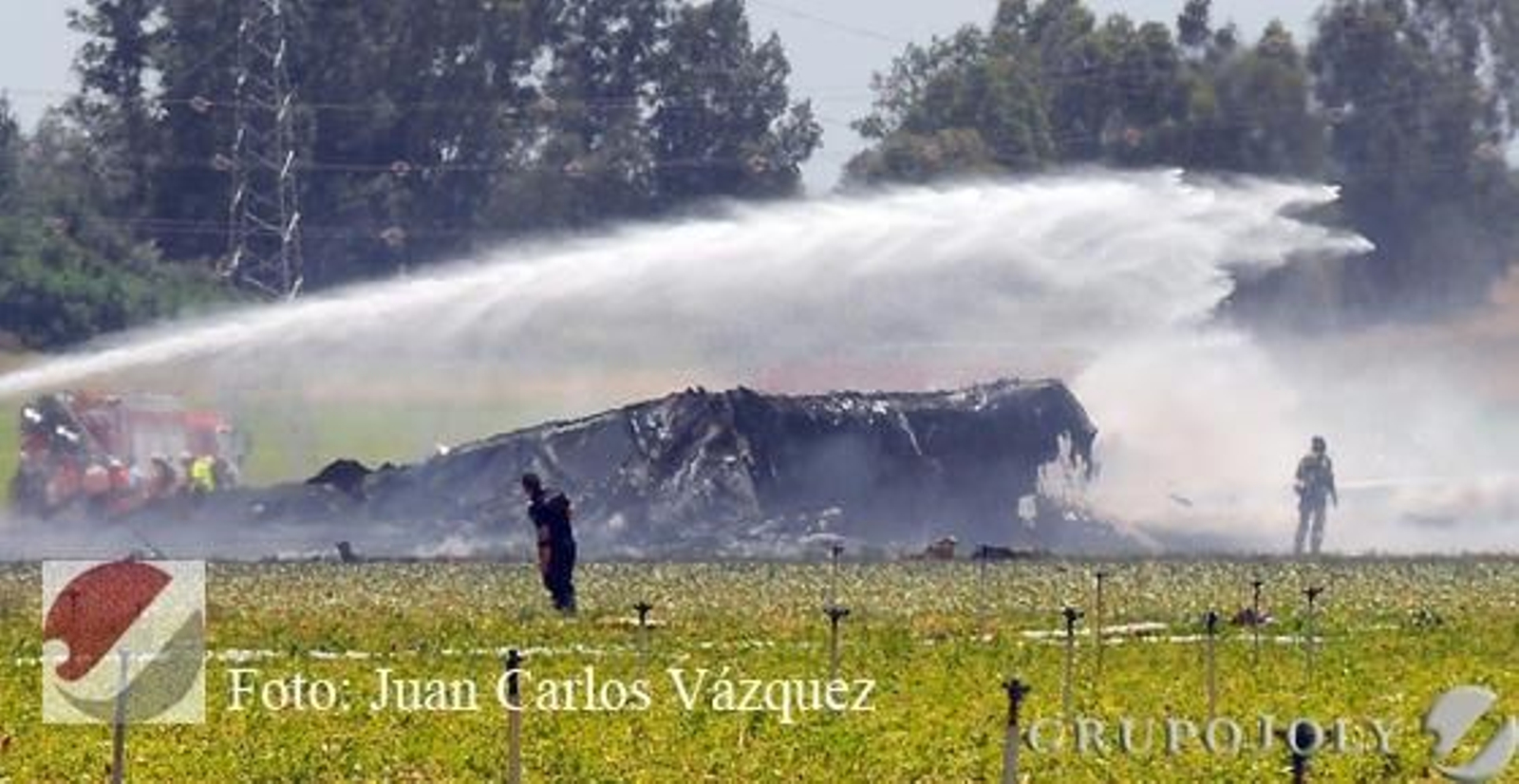 Las imágenes del accidente del A400M