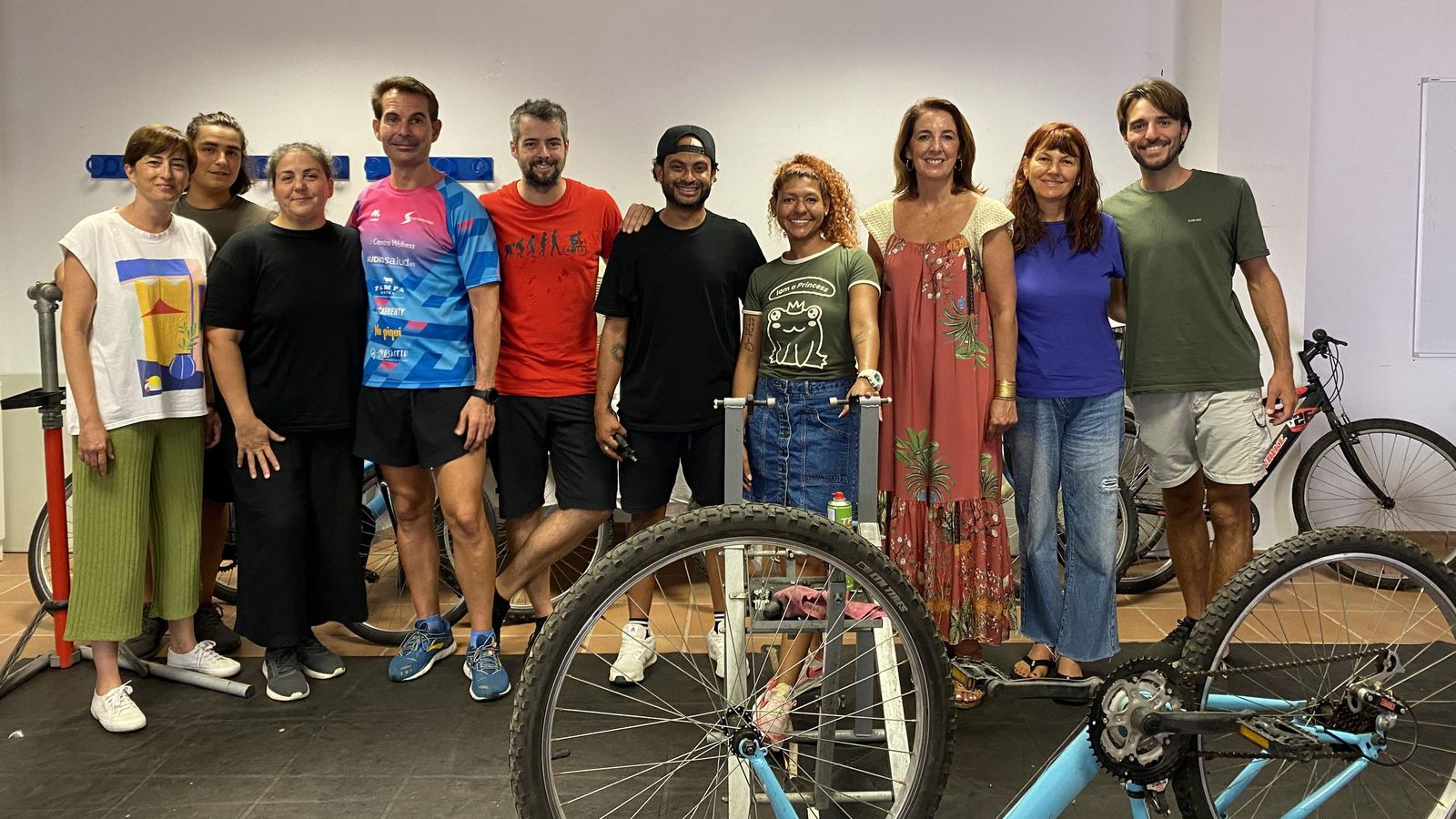 Participantes del curso y personas que han participado en la formación en La Noria.