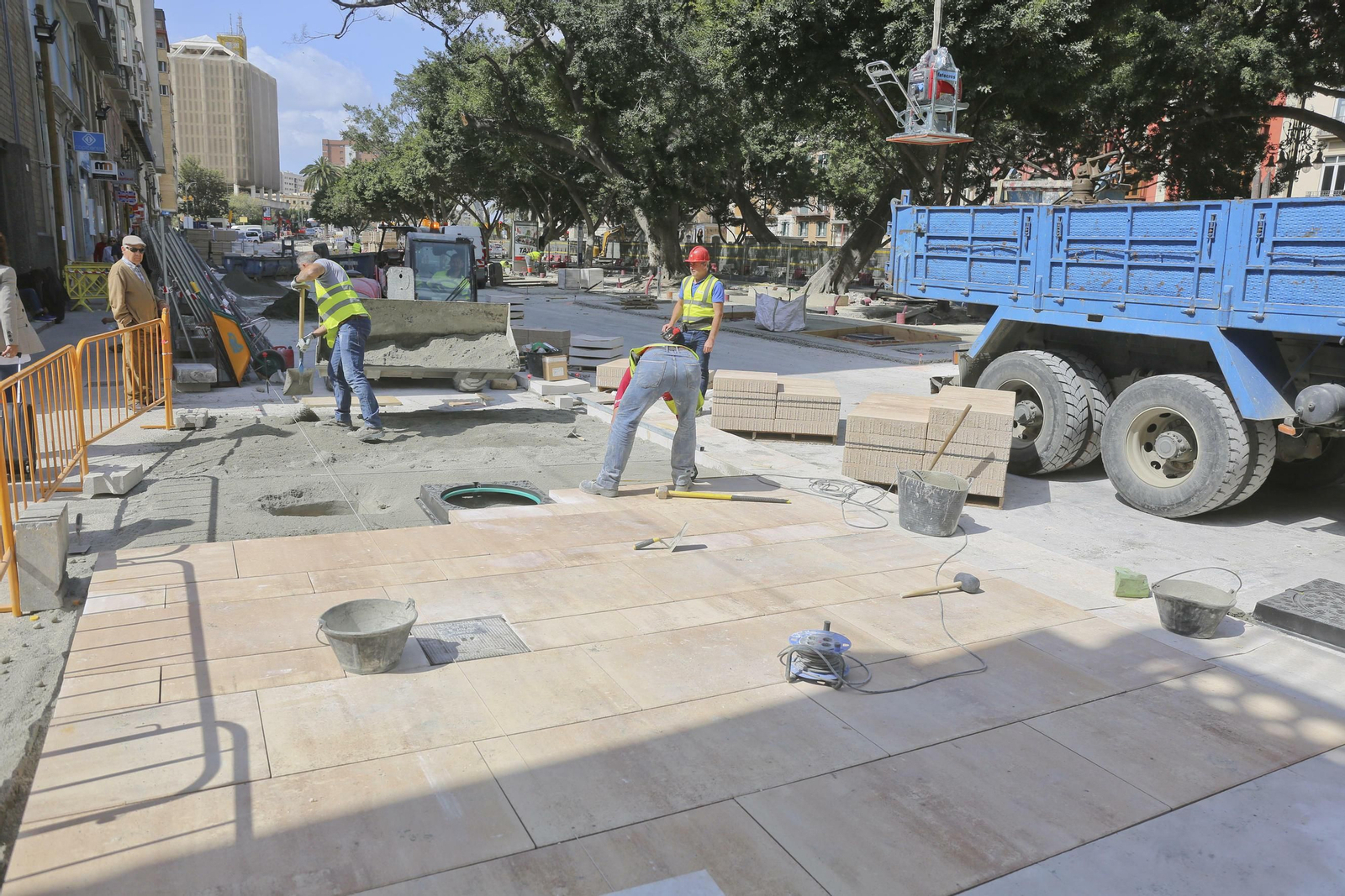 Las imágenes de las obras en la Alameda