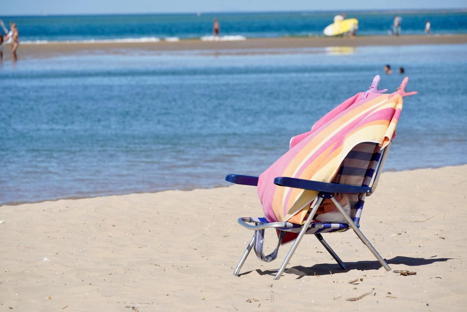 La mañana del sábado en la nueva playa de El Portil