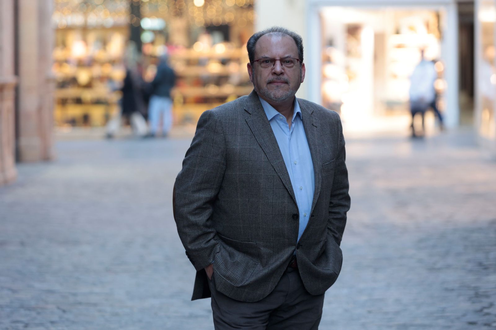 Paco Aguado, durante la entrevista.