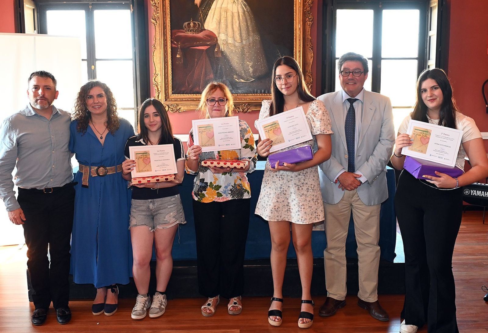 Imagen de los ganadores del Certamen de Poemas y Cartas de Amor en Buen Trato 2025