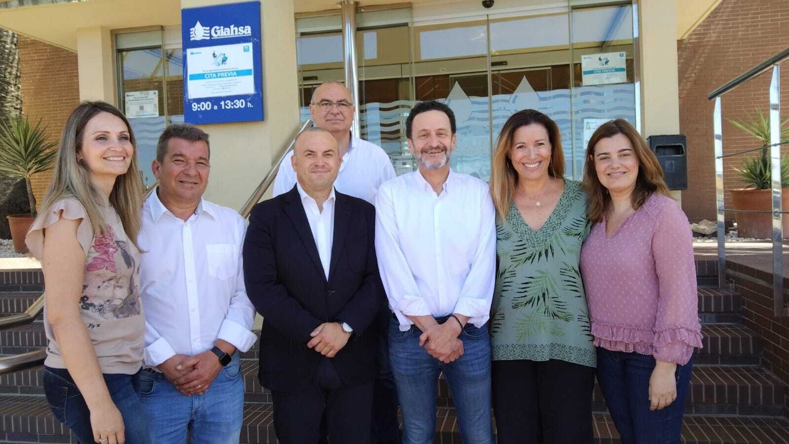 Edmundo Bal junto a Julio Díaz, María Ponce, Ignacio Acevedo, Antonio Picón, Pilar Lucio  y Marina Gómez.