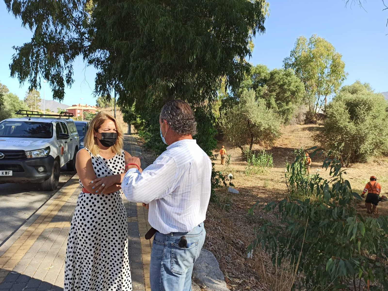 La edil de Parques y Jardines, Laura Moreno.