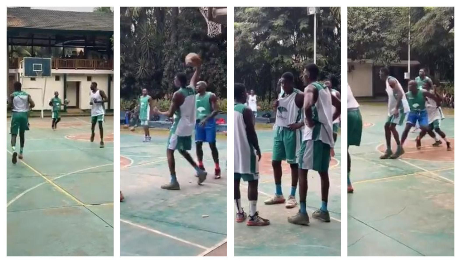 Algunas imágenes de los jóvenes en Kinshasa con las equipaciones cajistas.