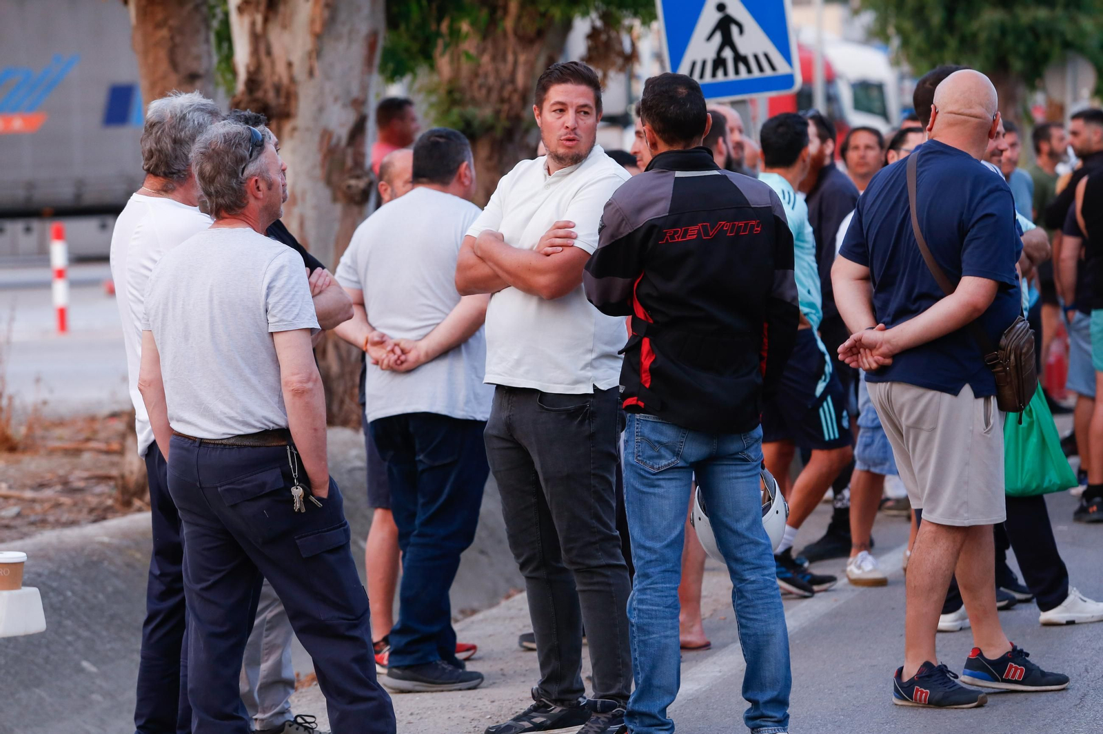 La primera jornada de la huelga del metal en el Campo de Gibraltar, en imágenes