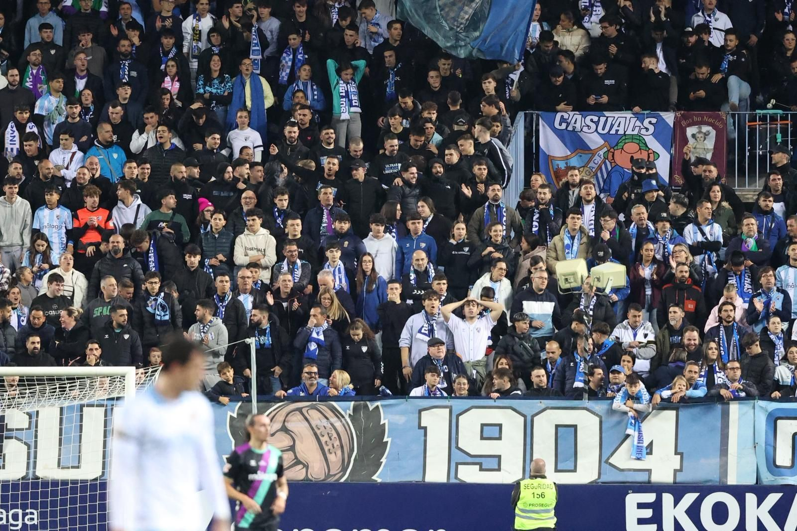 Búscate en las gradas de La Rosaleda en el Málaga CF-Zaragoza