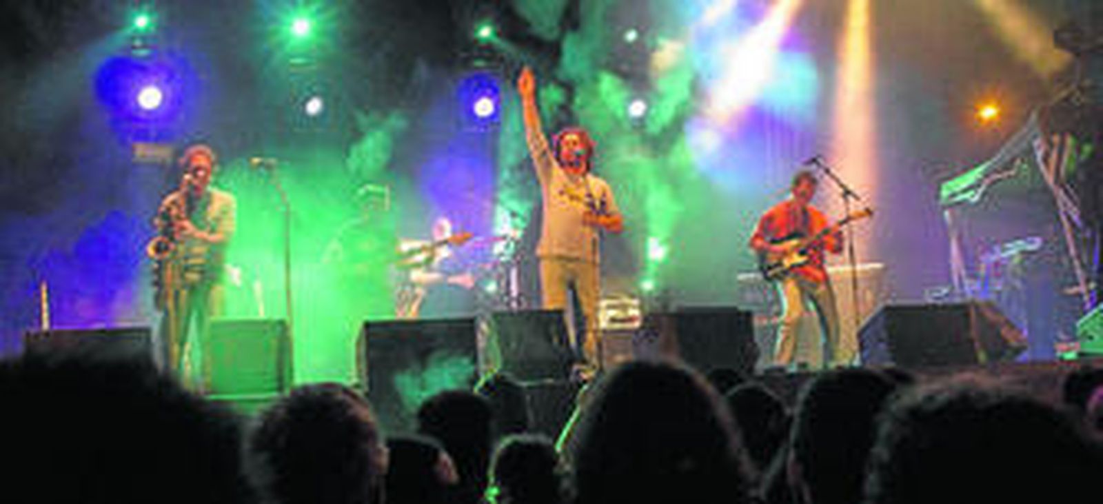 Concierto de Tabletom, la madrugada del pasado martes, en la Explanada de la Juventud.