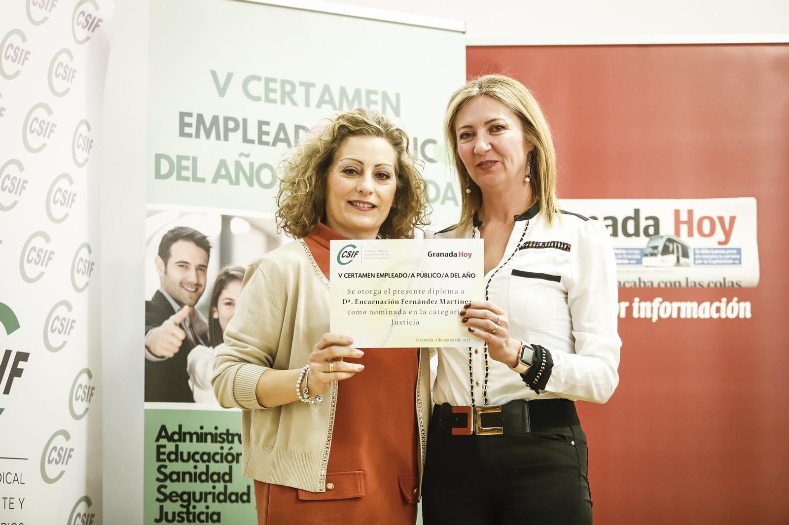 Las imágenes de la entrega de diplomas a los 23 finalistas del V Certamen del Empleado Público del año