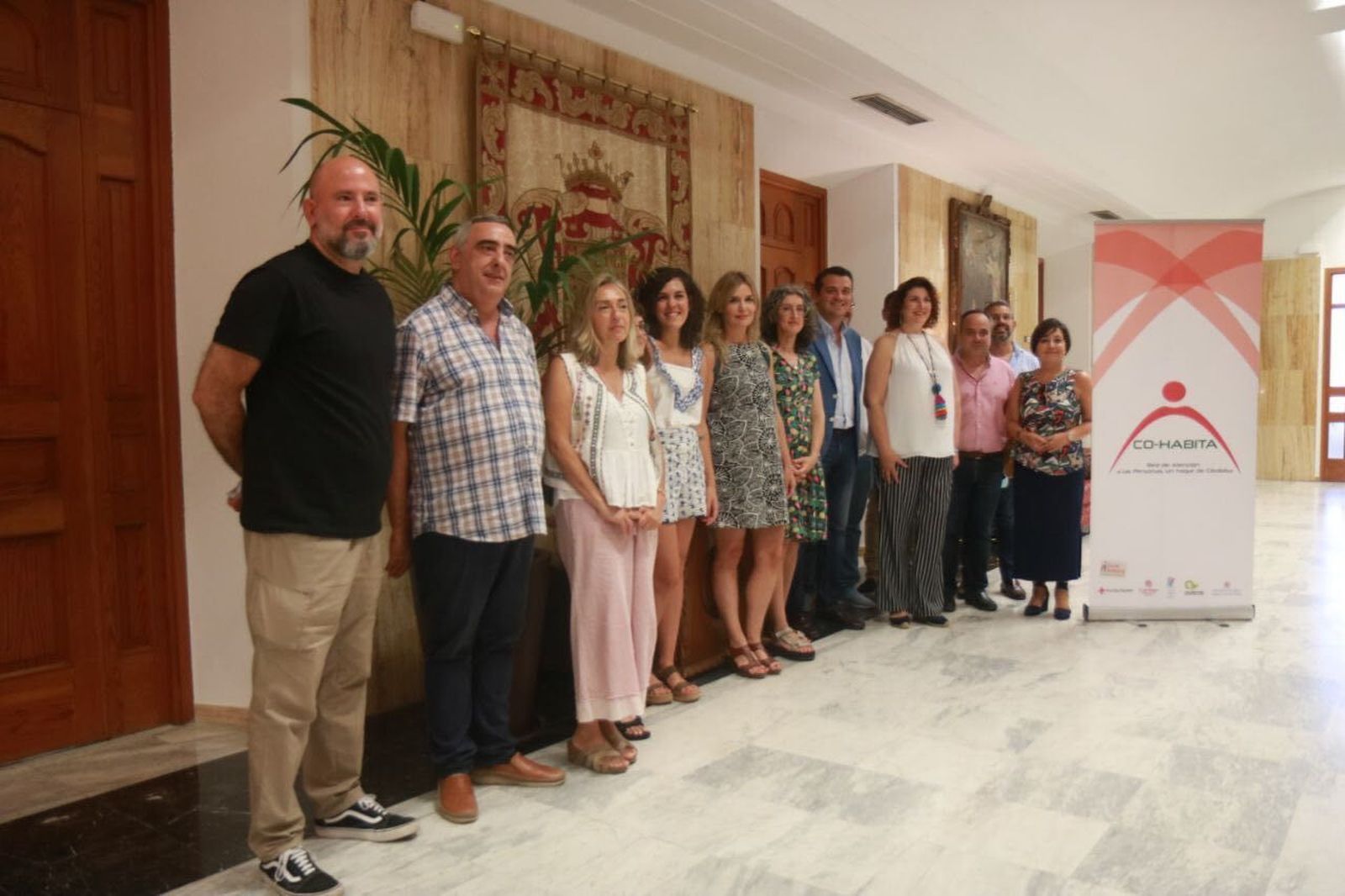 José María Bellido, Eva Contador y los integrantes de la Red Co-Habita.