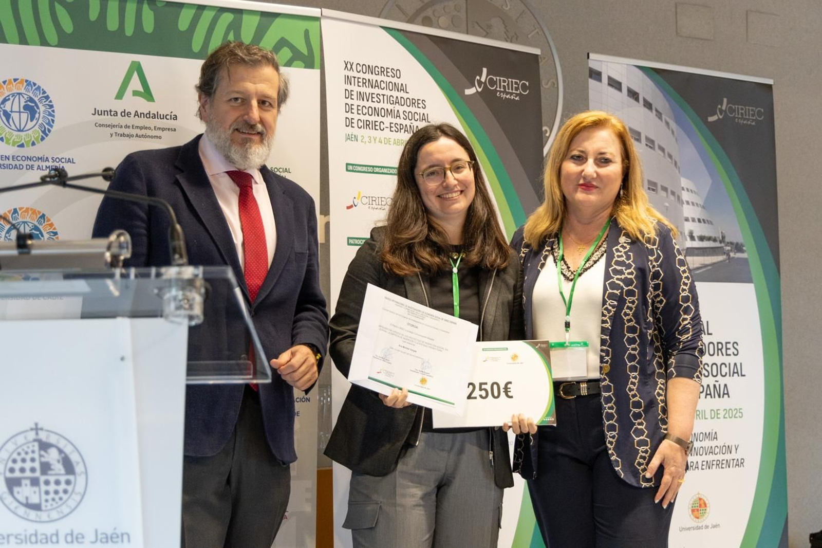 Entrega de premios y clausura del XX Congreso Internacional de Investigadores de Economía Social de Ciriec-España