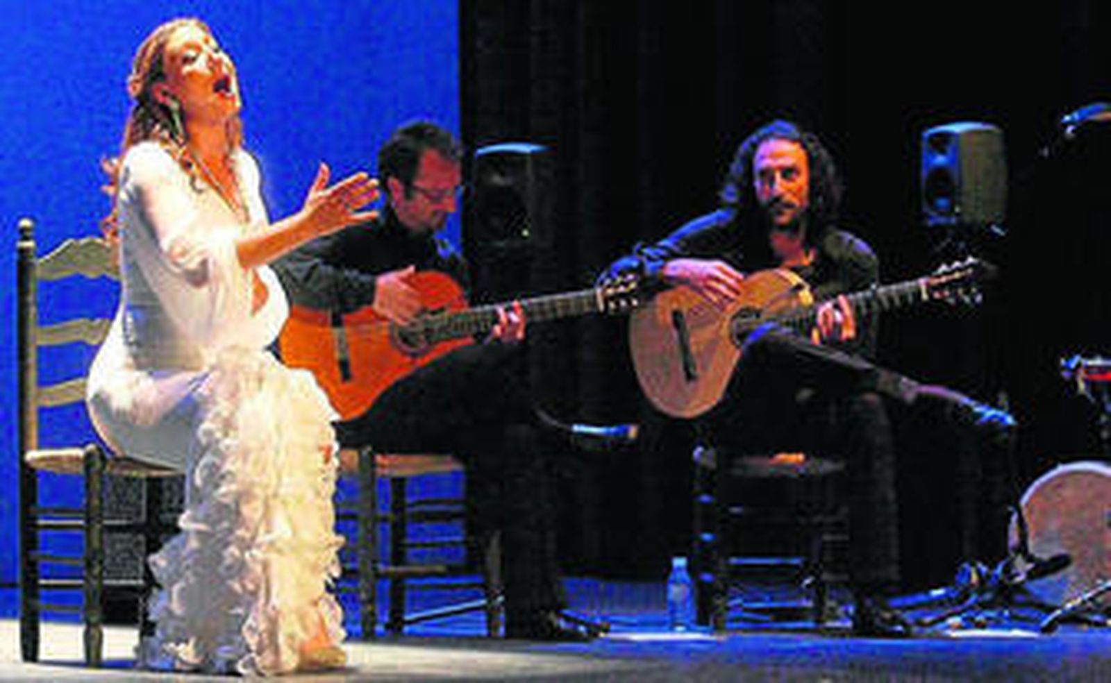 La cantaora Marina Heredia en uno de sus recitales.