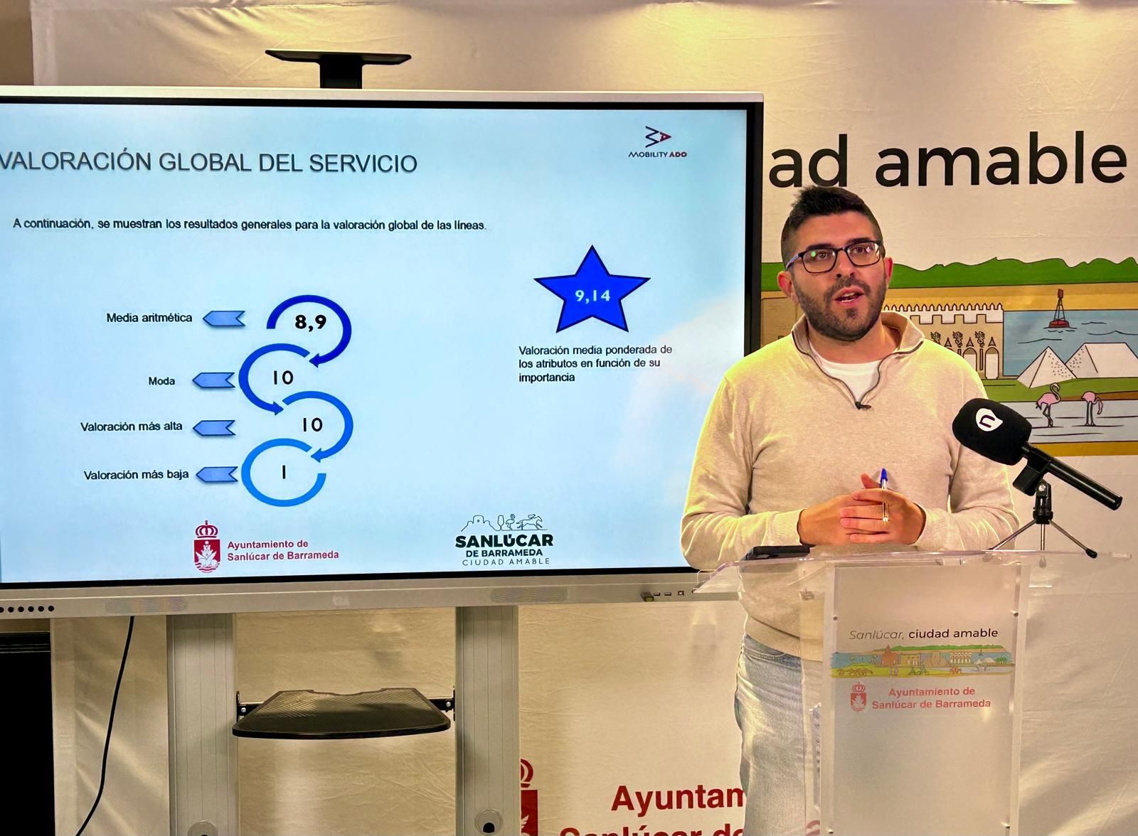 Narciso Vital realiza un balance positivo del servicio de autobuses urbanos en 2025.