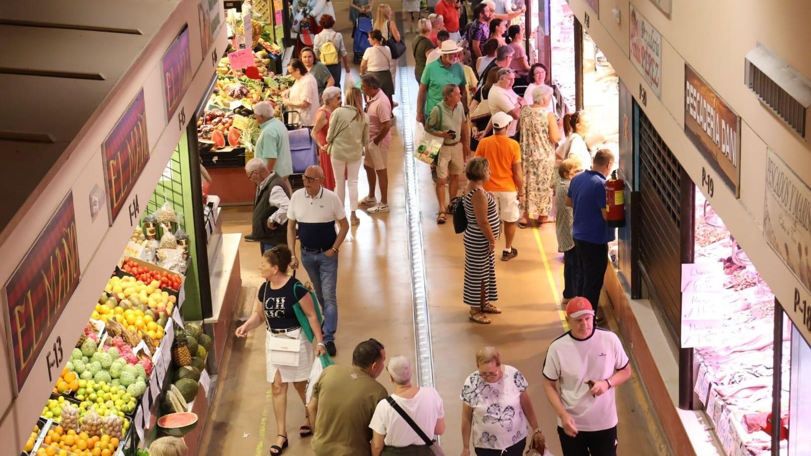 El mercado de abastos, un espacio muy visitado por los chiclaneros.