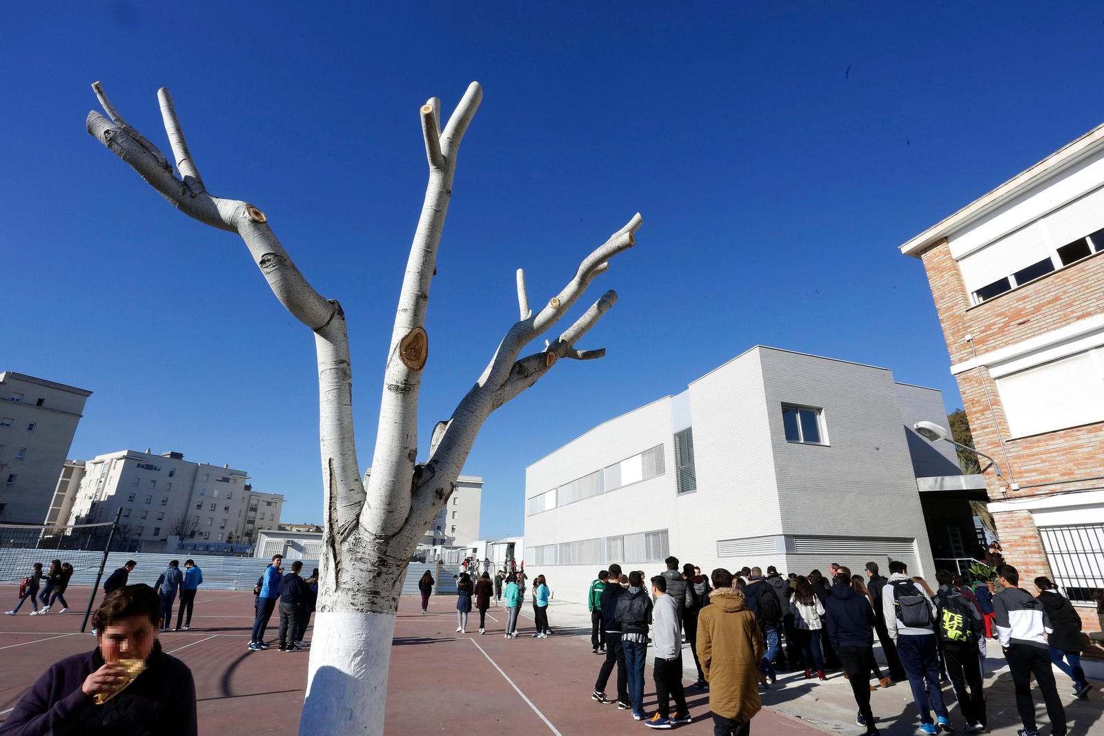 Imagen del patio del IES Lola Flores