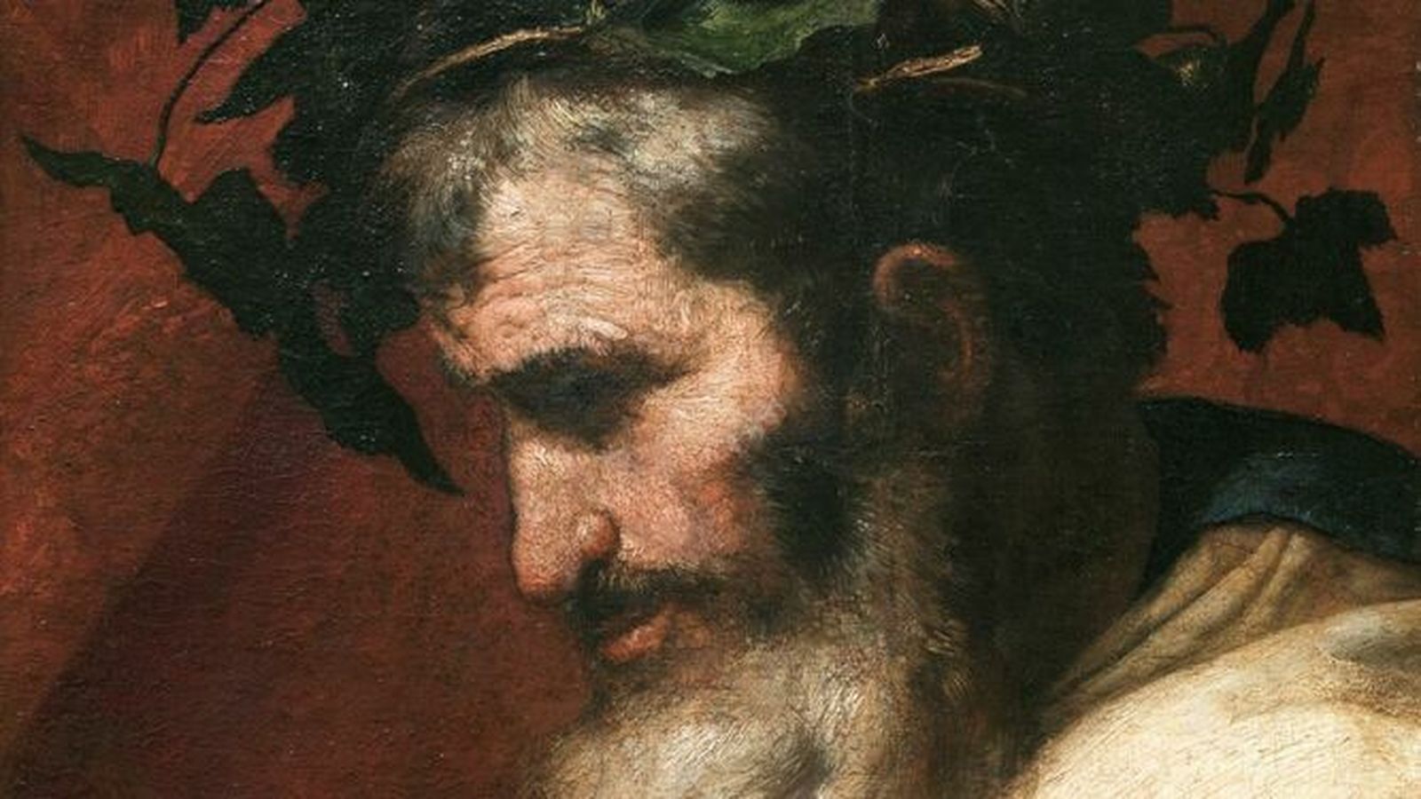 Obra 'Cabeza del dios Baco', una de las pinturas de El Prado que podrán verse en Cádiz.